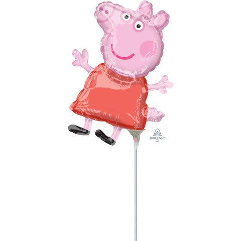 Foil Balloon 12" - Microfoil 30cm Peppa Pig  Air Inflation
