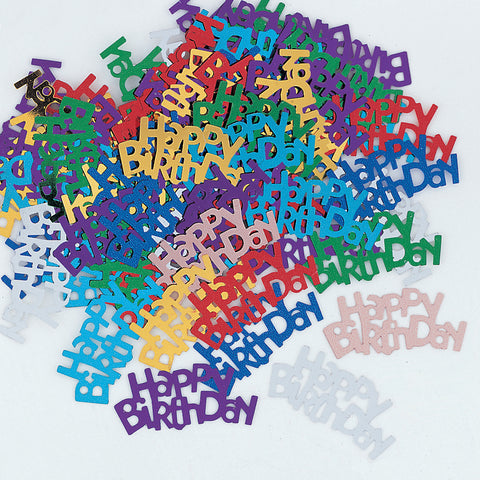 Confetti Scatters - Happy Birthday (Mixed Colour)