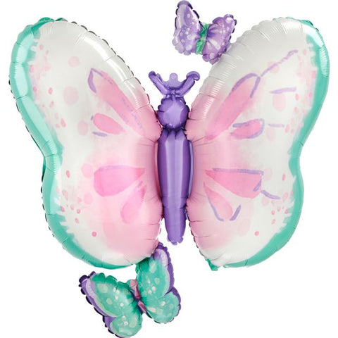 Foil Ballon Supershape - Anagram SuperShape Foil Flutters Butterfly
