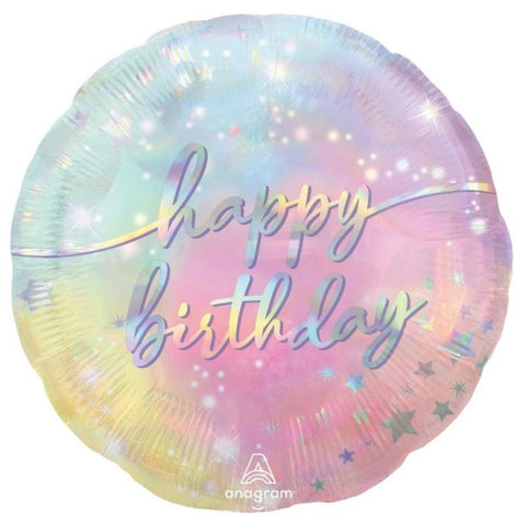 Foil Balloon Supershape - Luminous Happy Birthday 71cm