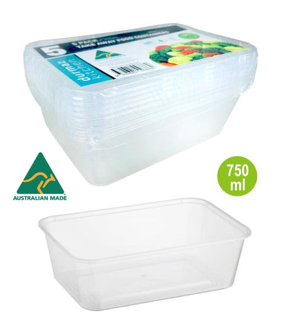 Take Away Containers 5PK 750ML