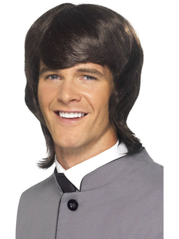 Wig - Brown 60's Male Mod Wig