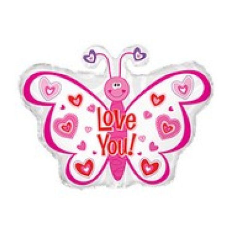 Foil Balloon Juniorshape - Love You Butterfly