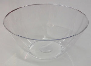 Clear Bowl - Plastic Swirl Bowl Clear Large 4.7L