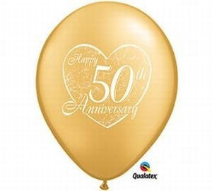 Qualatex 11" Print Latex - 50th Anniversary Heart