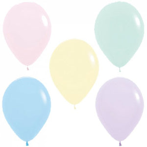 Latex Balloon s 12" - Matte Pastel Astd 30cm P25