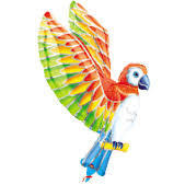 Foil Balloon Supershape - Tropical Parrot