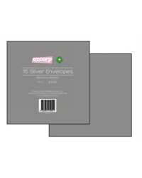 Envelopes Square - Silver Pk 15