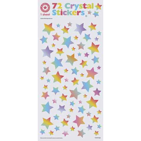 Sticker - Crystal Rainbow Stars