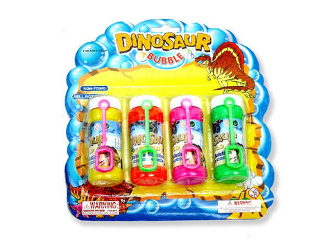 Toy - Dinosaur Themed Blow Bubble Pk4