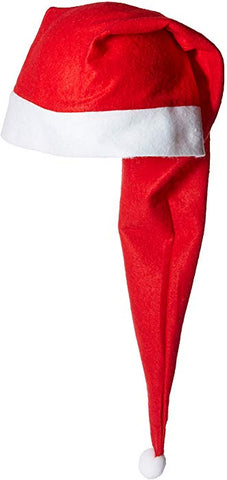 Long Plush Santa Hat on Header Card
