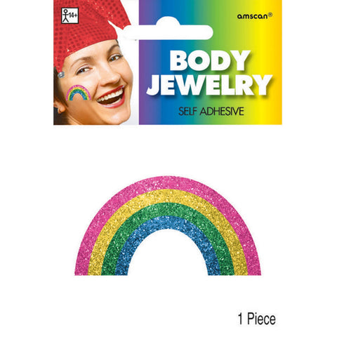 Body Jewellery - Glitter Rainbow ( Mardi Gras )