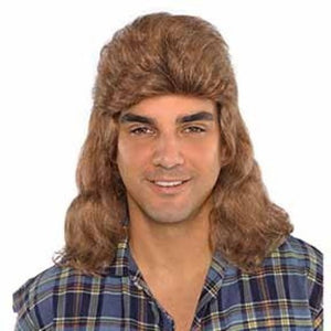 Party Wig - Mullet Brown