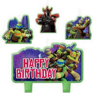 Birthday Candle Set - Teenage Mutant Ninja Turtles 4 Pc