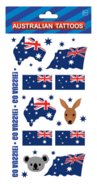 Tattoo - Australian Flag & aminal