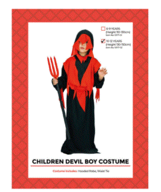 Costume - Devil Boy (Child) (10-12 Years)