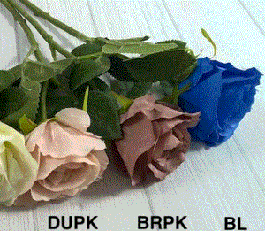 Bouquet Rose Stem - Blue