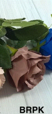 Bouquet Rose Stem - Brown Pink