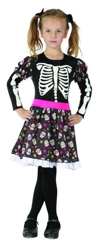 Costume - Skeleton Sugar Skull Girl (Child)