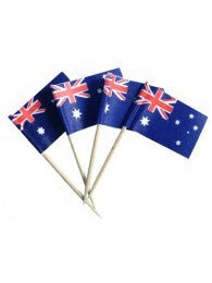 Toothpicks - Cocktail Flag Australia Pk20