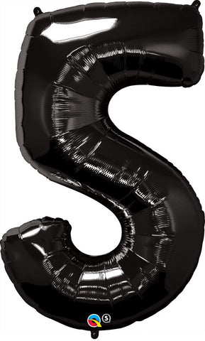 Foil Balloon Megaloon - 5 Black