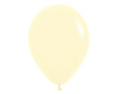 Latex Balloon - 12cm Pastel Matte Yellow