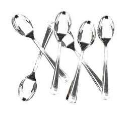 Plastic Spoons - Dessert Spoon Plastic Silverware 20pk