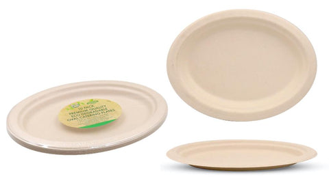Oval Plates - ECO Biodegradable Catering Plates