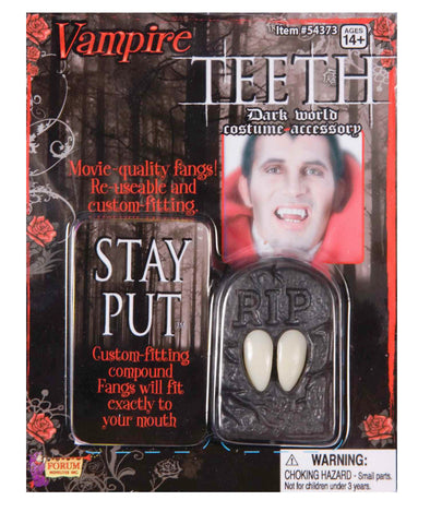 Teeth - Vampire Fangs in Coffin w/Putty