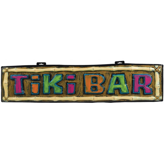 Sign - Summer Luau Tiki Bar Vacuum Formed Sign ( Store Collect Only )