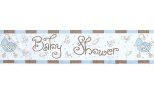 Banner - Baby Shower Pram Blue