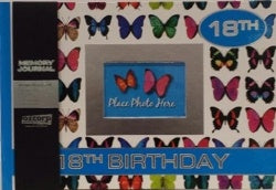 Guest Book - Memory Journal 18th Multi Butterfly