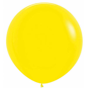 24" Latex Balloon  - Sempertex 60cm Fashion Yellow