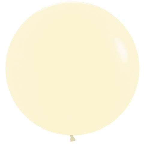 24" Latex Balloon  - Sempertex 60cm Pastel Matte Yellow