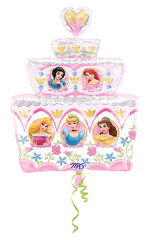 Foil Balloon Supershape - Disney Princess Cake