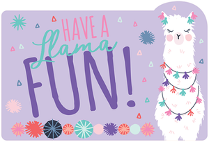 Invites - Llama Fun Postcard Invitations