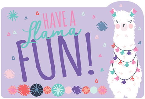 Invites - Llama Fun Postcard Invitations