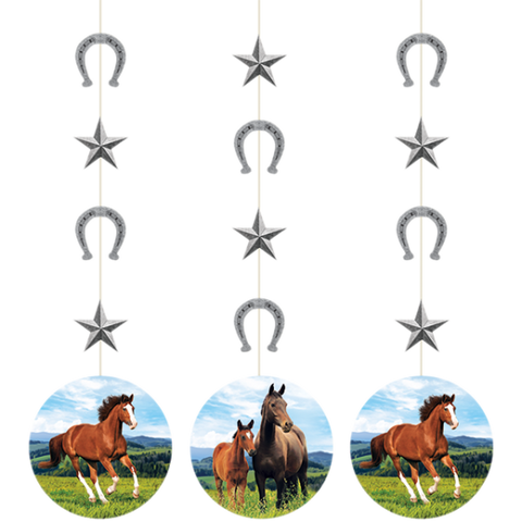 Hanging Cutouts - Horse and Pony Hanging String Cutouts 57cm