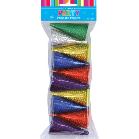 Party Popper - Prismatic Pack of 10
