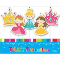 Candles - 5 Pack Birthday Candle Princess
