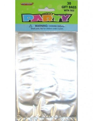 Gift Bags - Clear 30 pc
