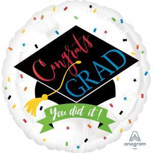 Foil Balloon 17" - Graduation You Did It!