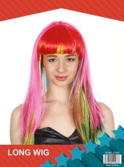 Wig - Long Straight Rainbow