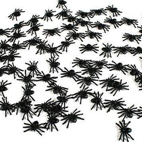 Spiders - Halloween Mini Plastic Spiders 50 Pack