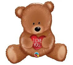 Foil Balloon Supershape - I Love You Teddy Bear