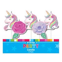 Candles - Birthday Candle Unicorn 5 Pack