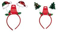 Headband - Christmas Rvsble Sqn Bopper Asst