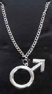 Necklace - Male Hippie Sign