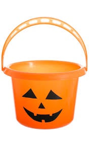 Orange Halloween Loot Bucket 19x13cm