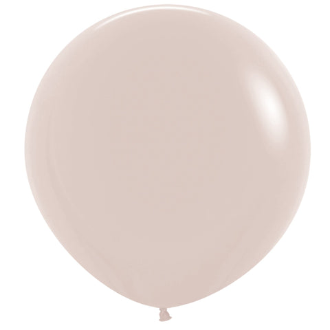 24" Latex Balloon - Sempertex 60cm Fashion White Sand